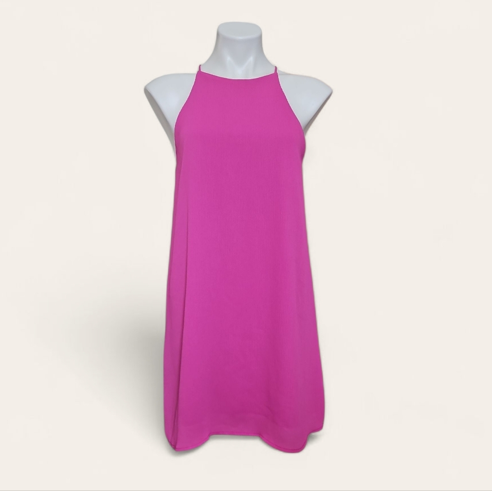 Tyche Pink Halter Dress
